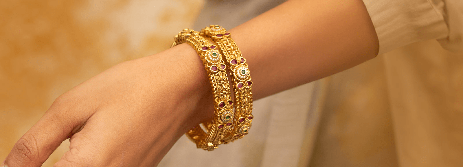 Gold Plated Bangles