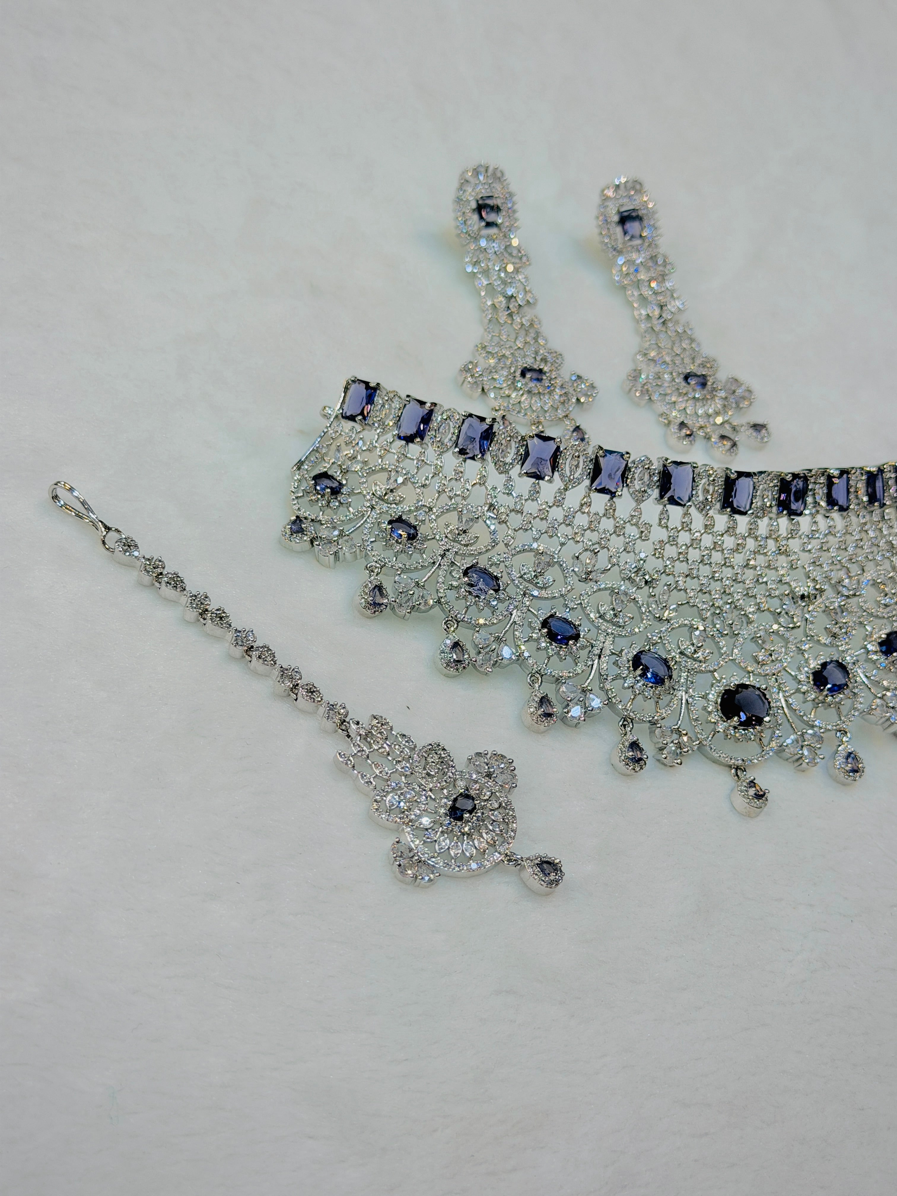 Purple One Carat Collar Set