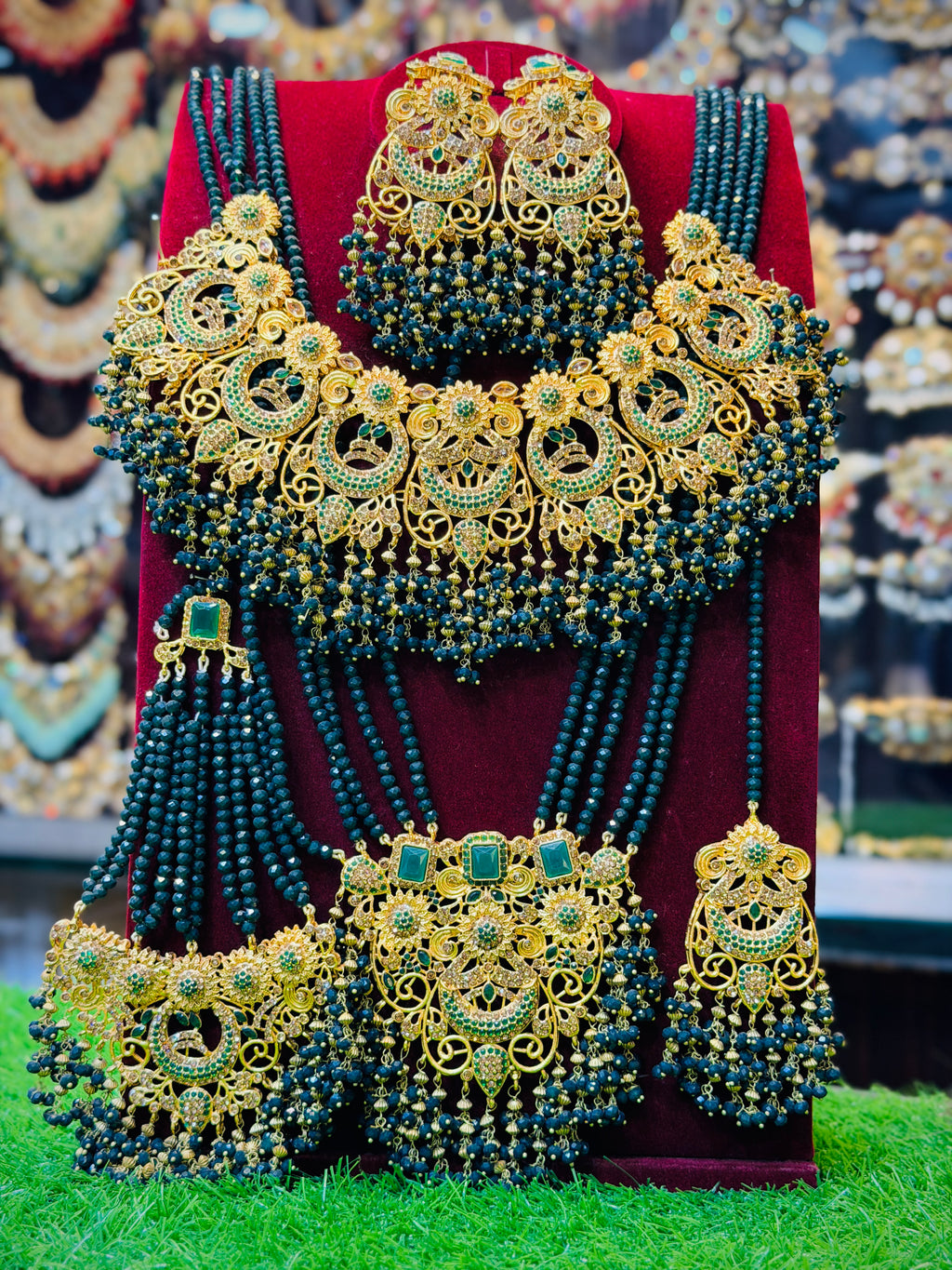Green Colour Bridal Set
