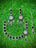 One Carat, Circle Design Necklace With Color Options