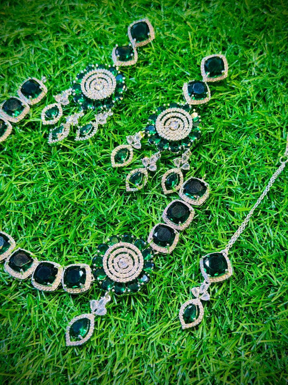 One Carat, Circle Design Necklace With Color Options