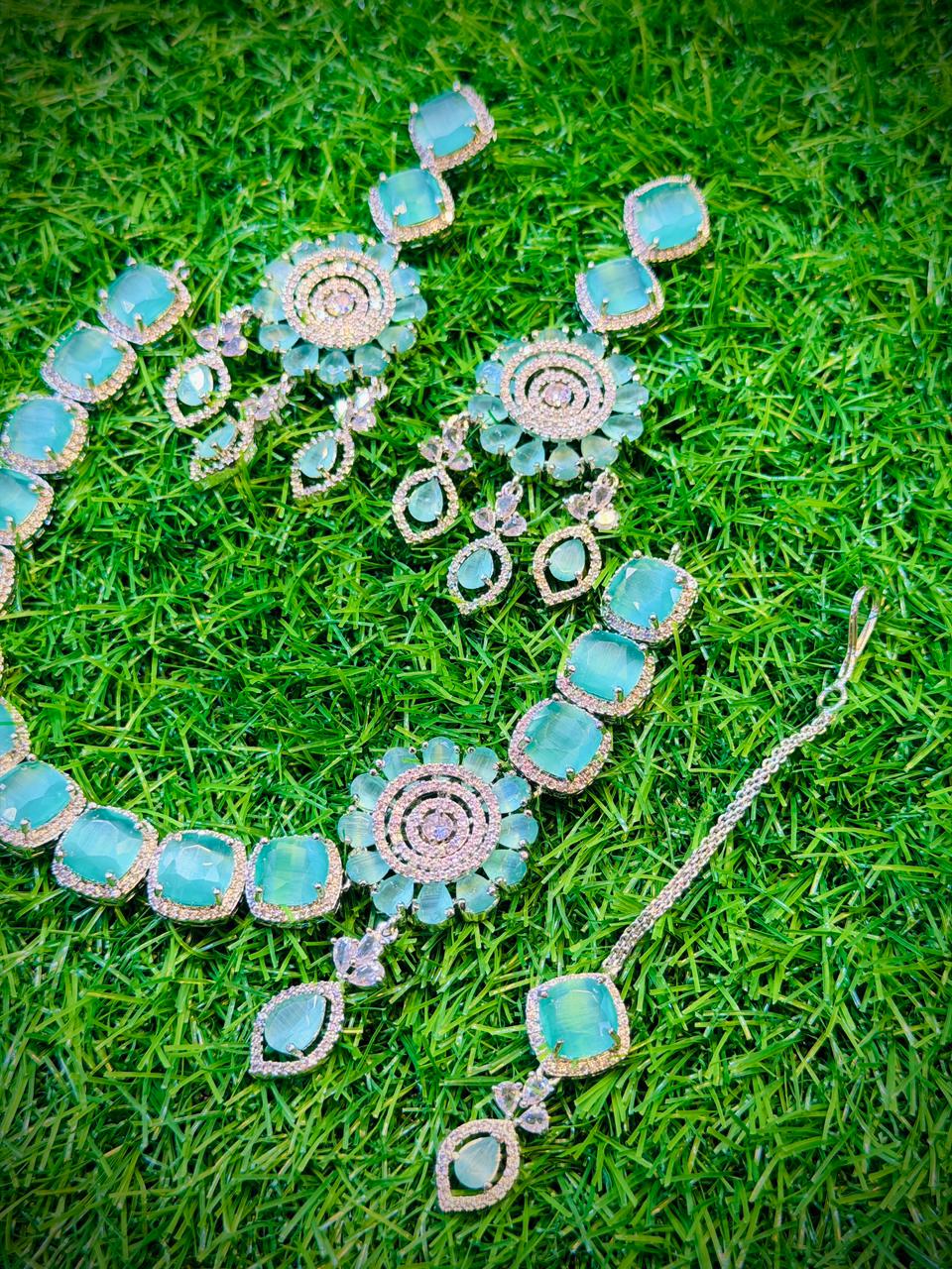 One Carat, Circle Design Necklace With Color Options