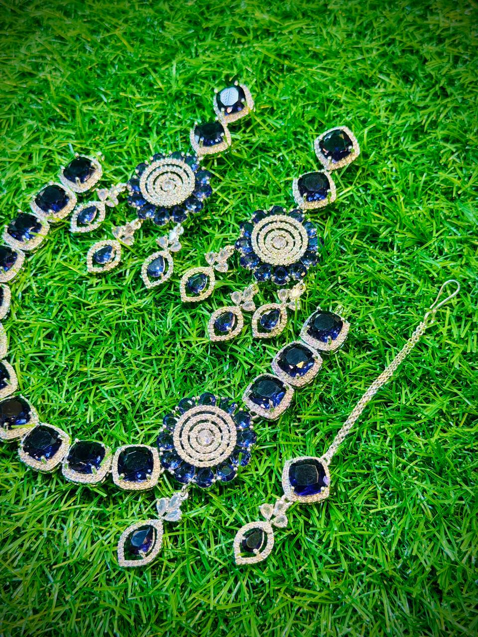 One Carat, Circle Design Necklace With Color Options