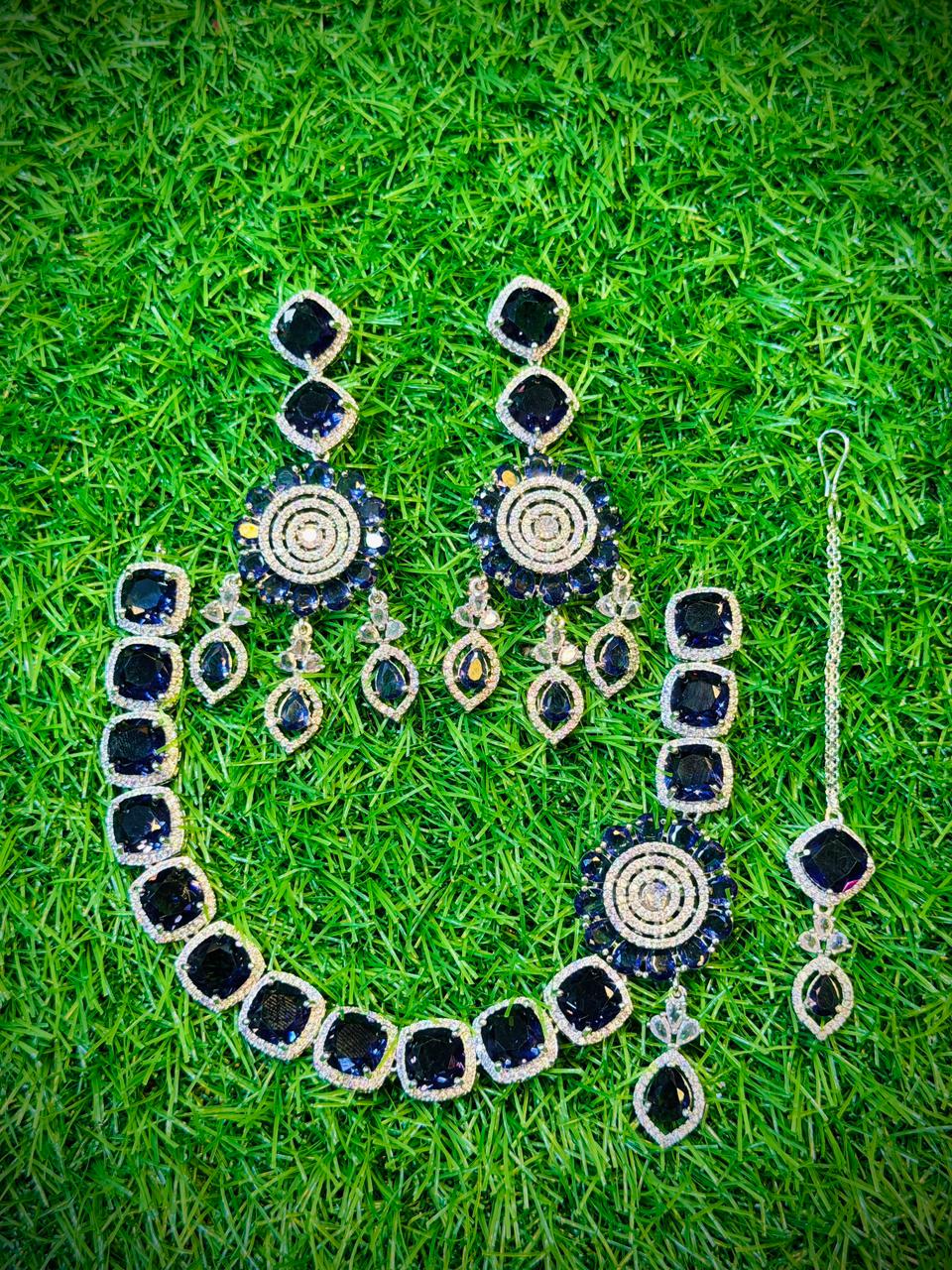 One Carat, Circle Design Necklace With Color Options