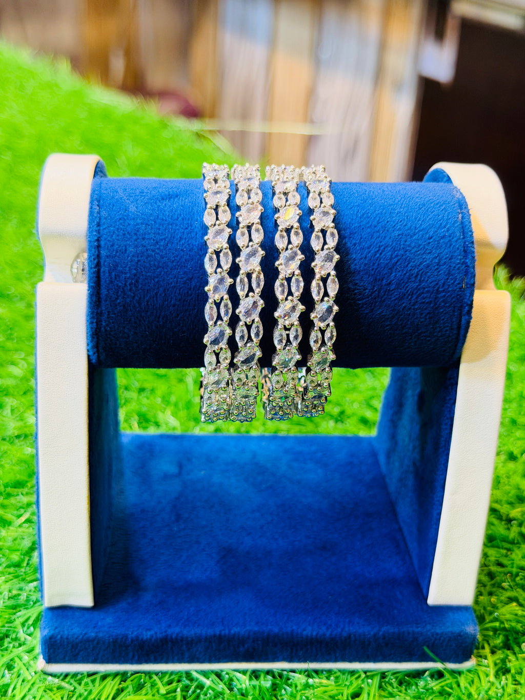 Small White stones karha bracelet