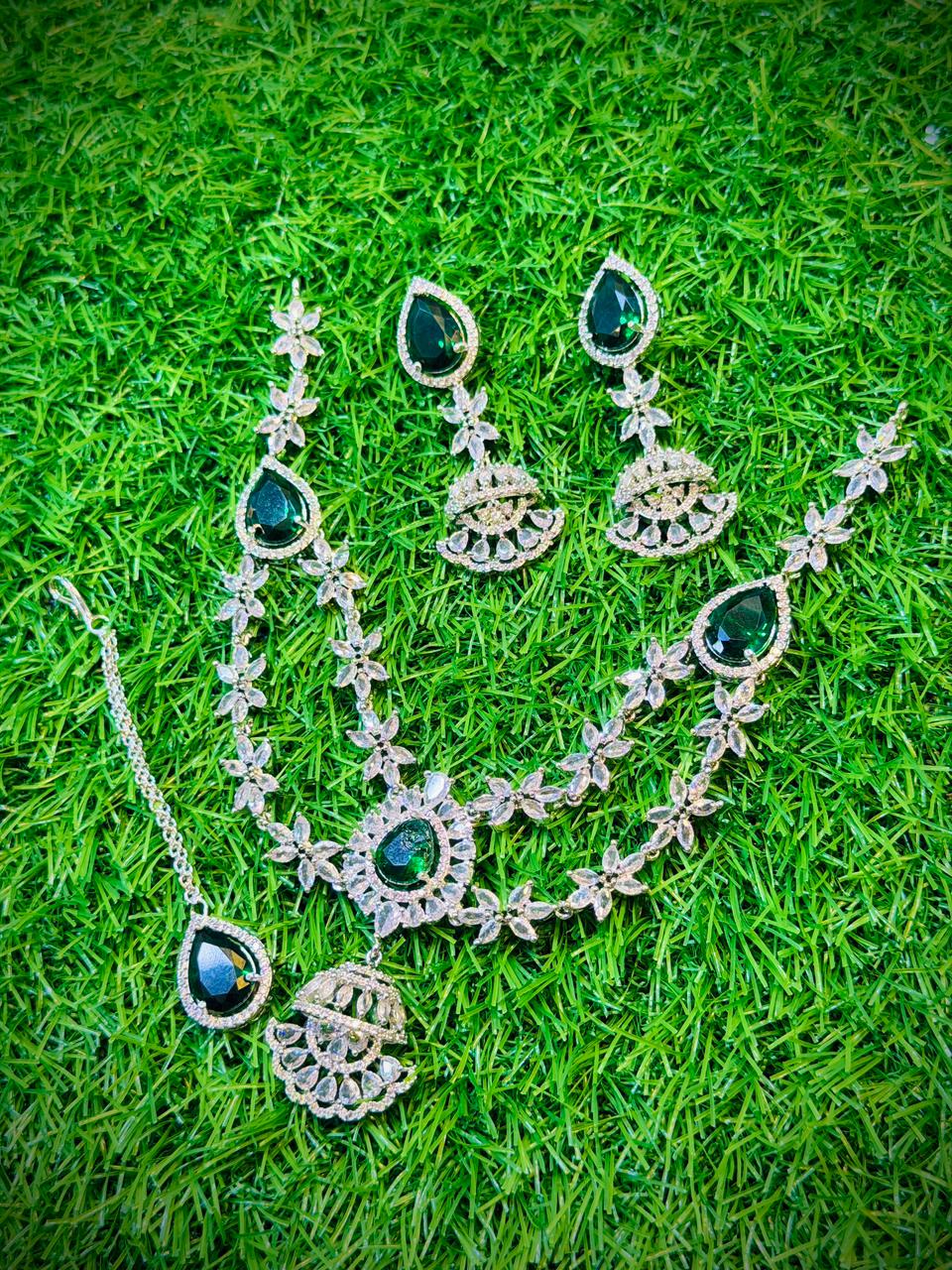 One Carat, 2 Layer Necklace With Color Options