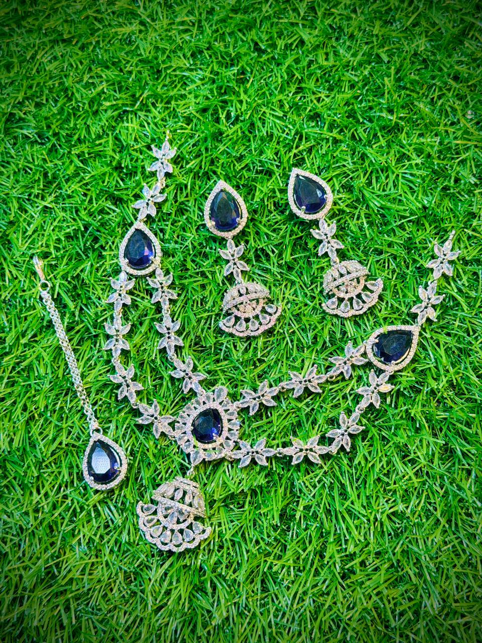 One Carat, 2 Layer Necklace With Color Options