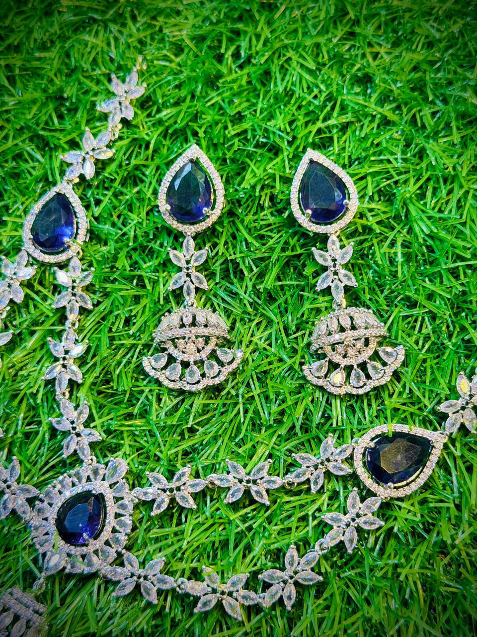 One Carat, 2 Layer Necklace With Color Options