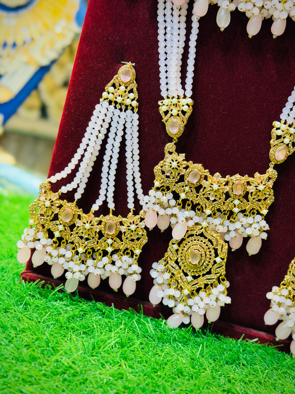 Pink Colour Bridal Set