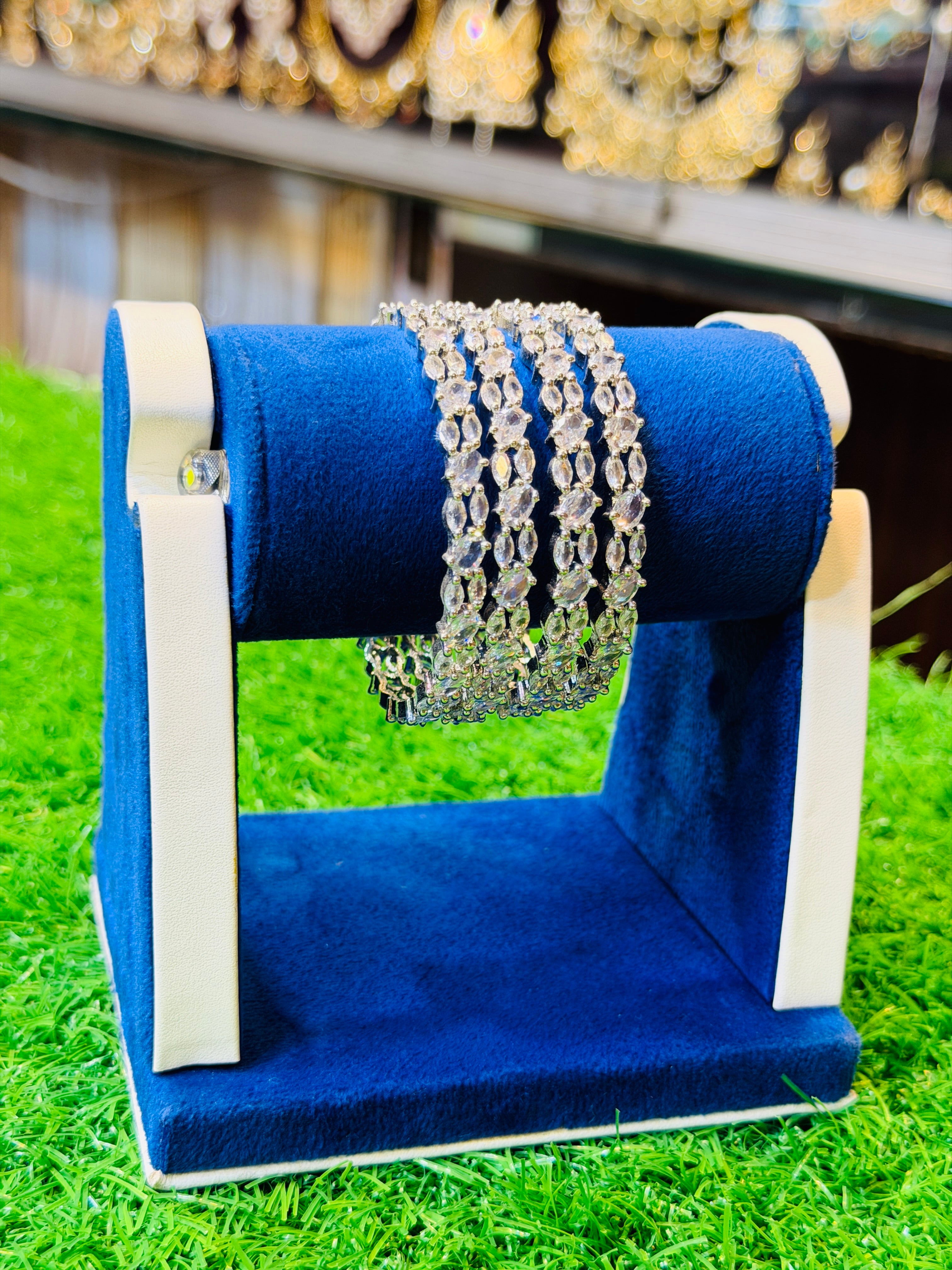 Small White stones karha bracelet