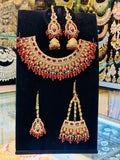 Red Colour Necklace Set