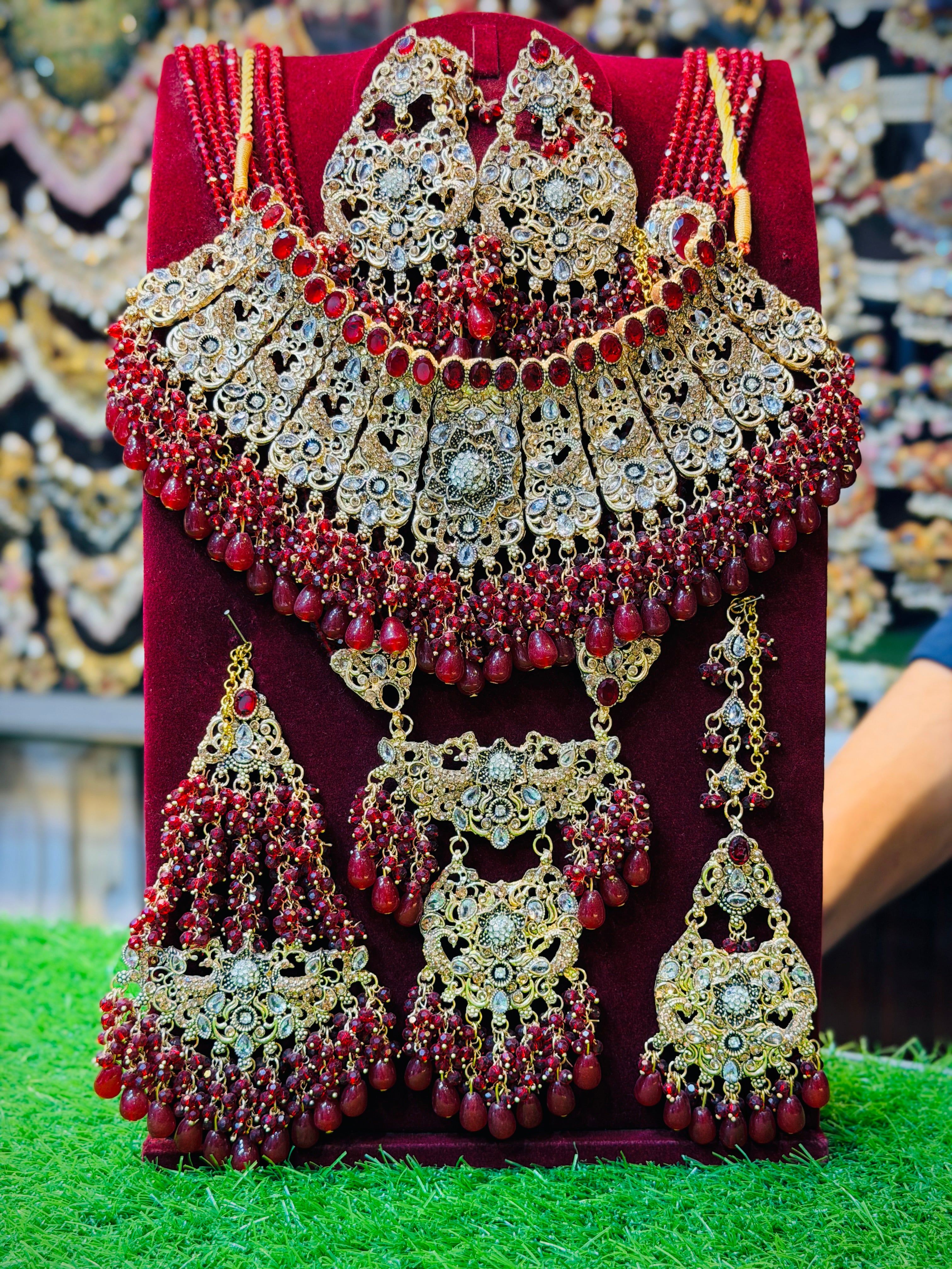 Red Colour Bridal Set