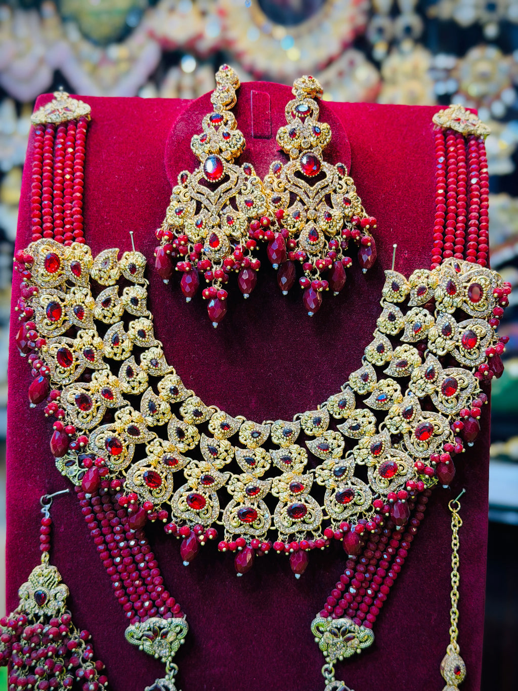 Red Colour Bridal Set