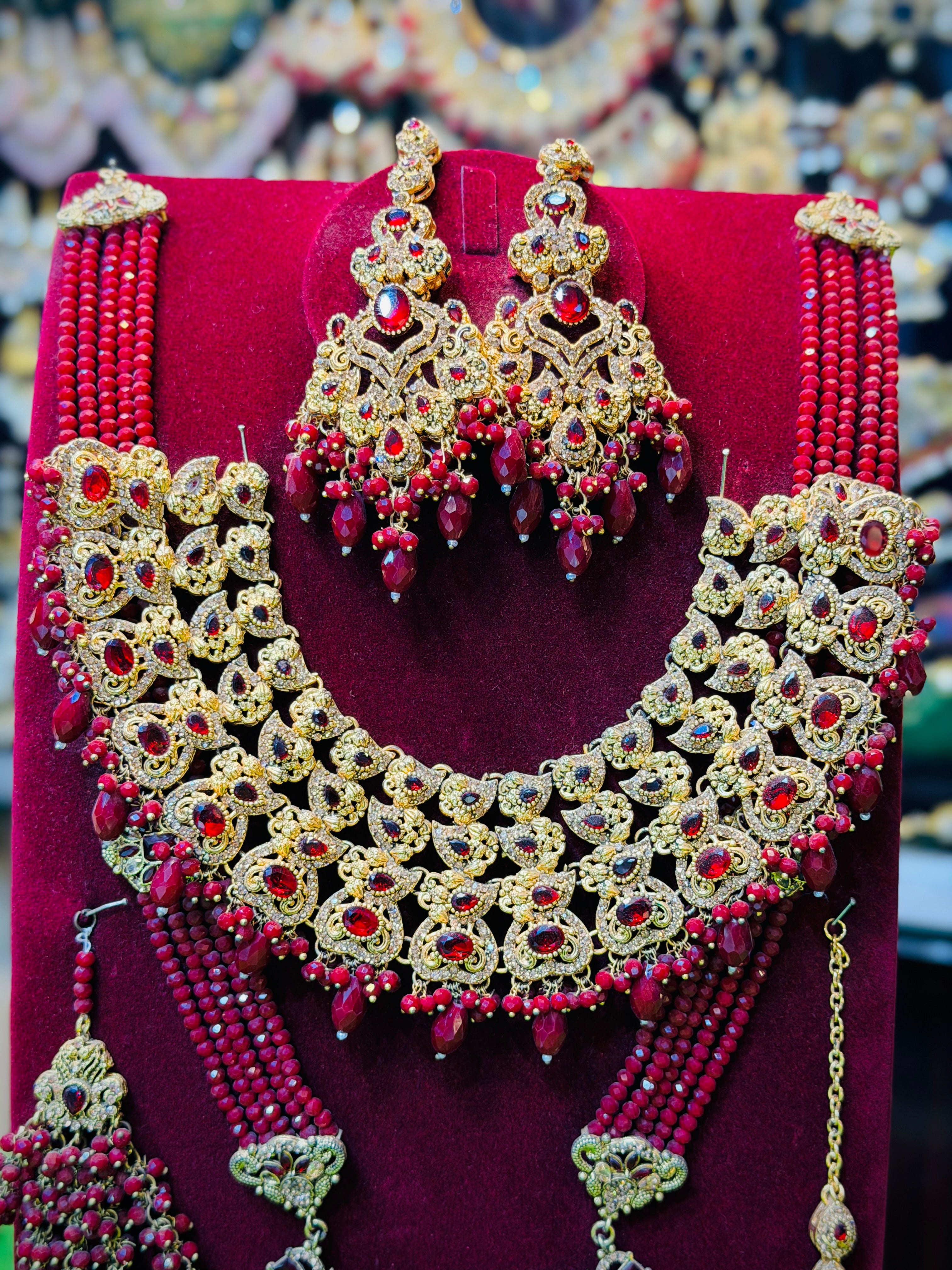 Red Colour Bridal Set