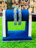 Cyan stones karha bracelet