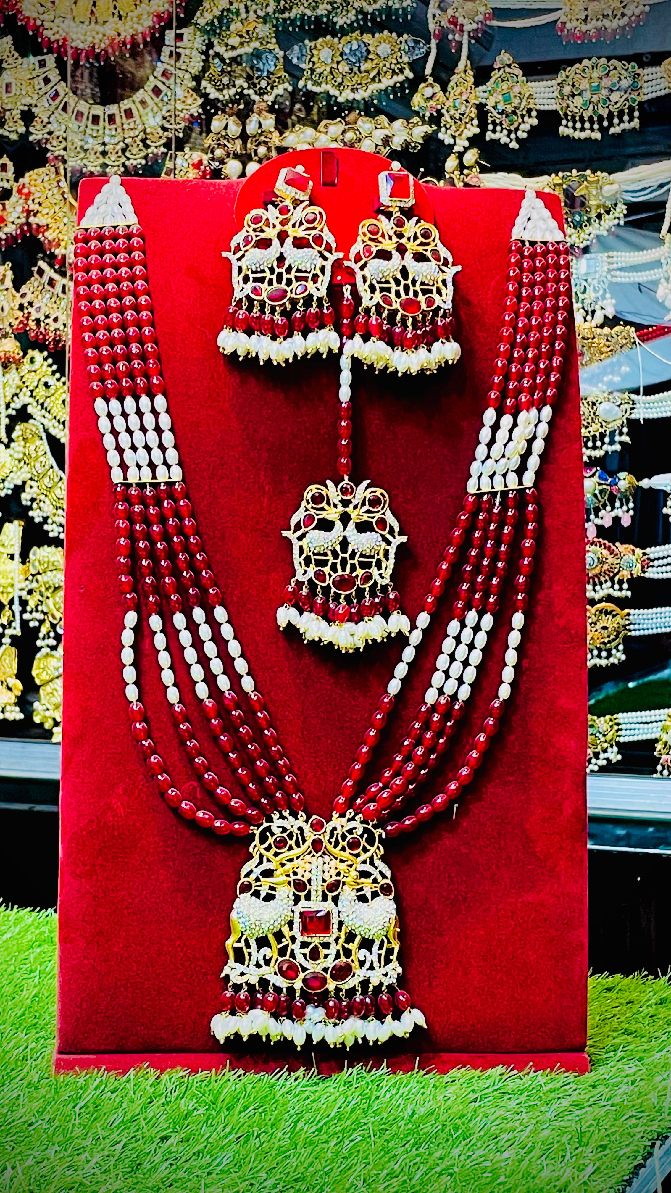 Red Colour Bridal Set