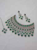 Green One Carat Collar Set