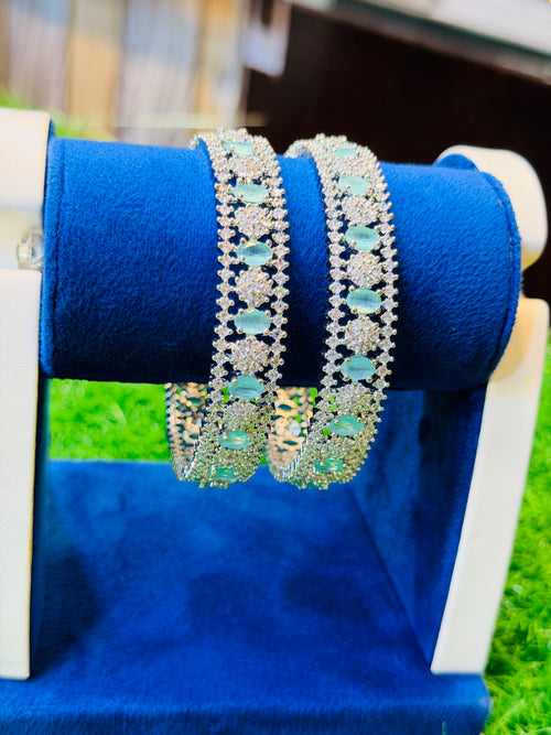 Beautiful Cyan stones Karha