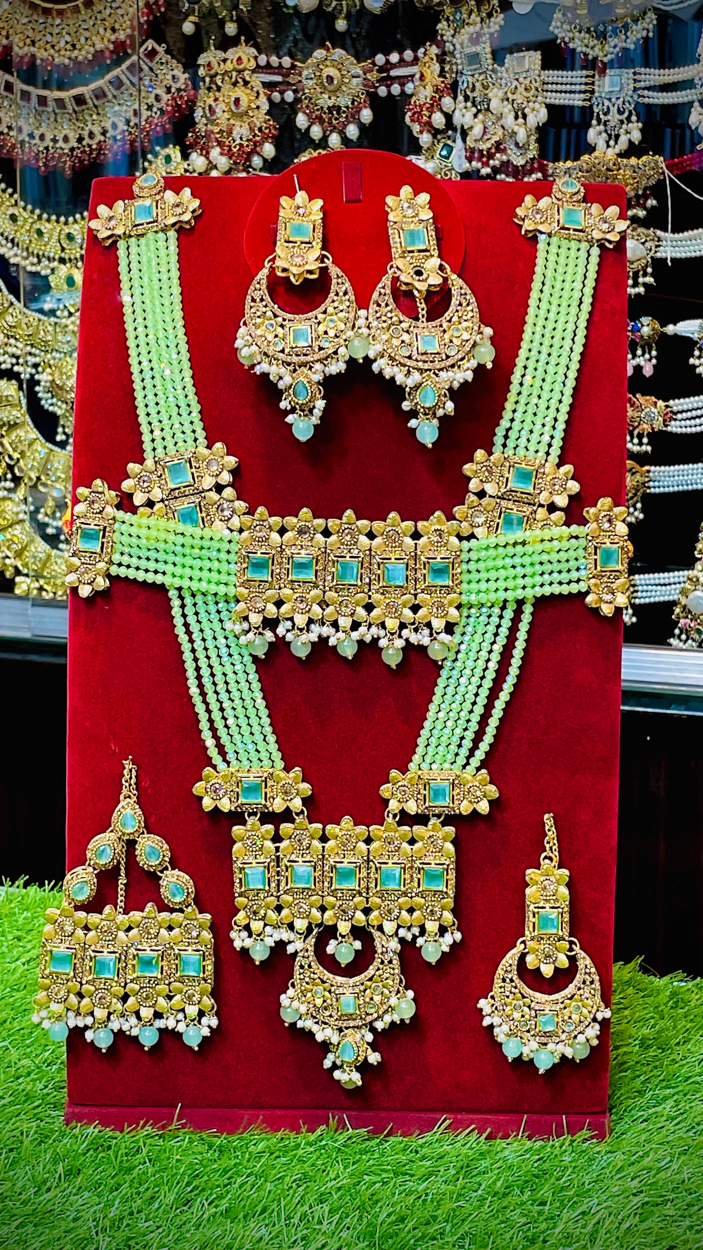 Mint Colour Bridal Set