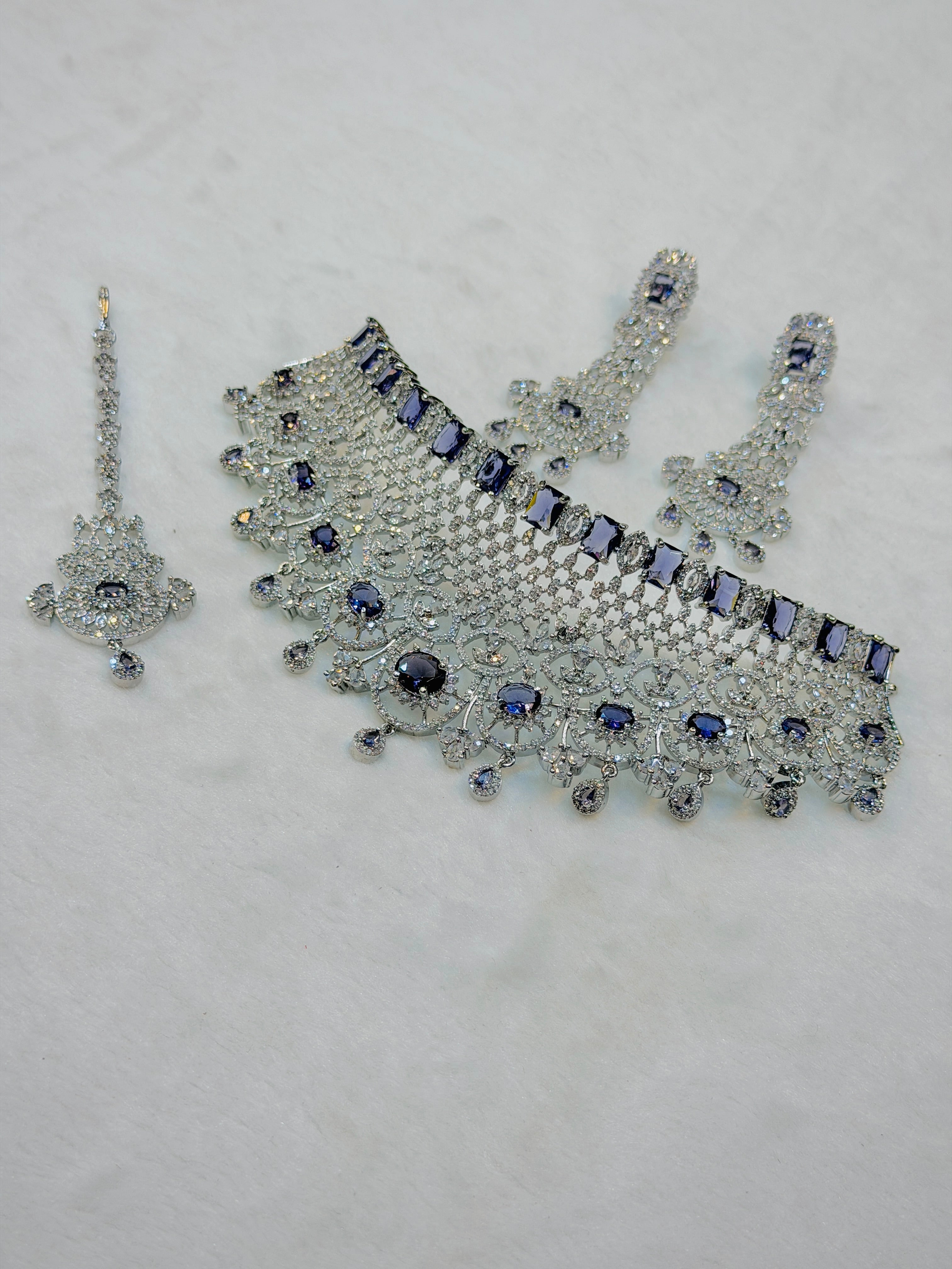 Purple One Carat Collar Set