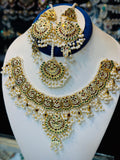 Kundan Necklace Set with multi stone