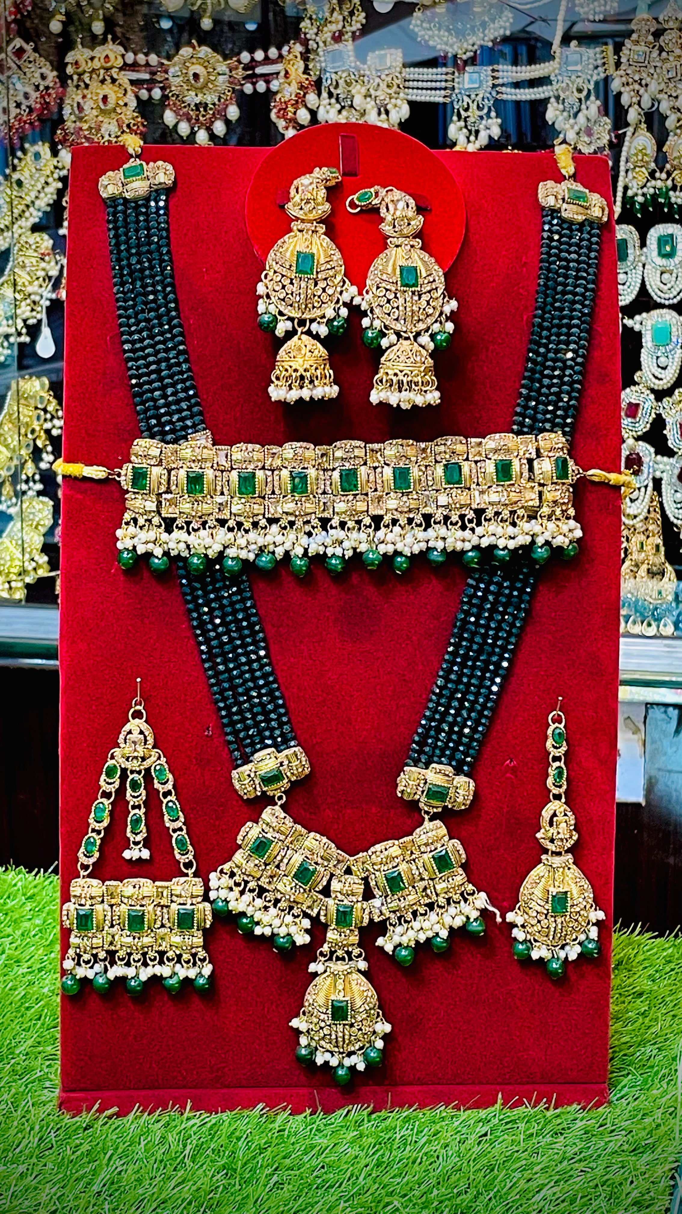 Green Colour Bridal Set