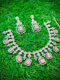 One Carat, Circle Unique Design Necklace With Color Options