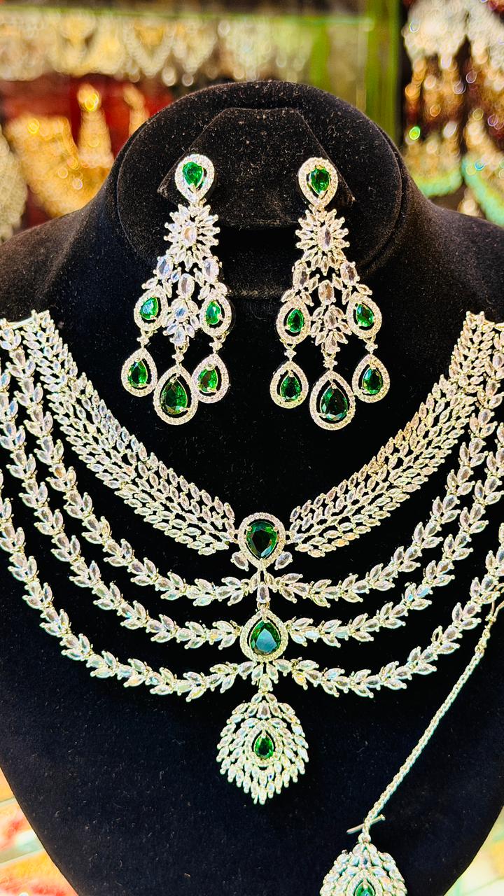 One Carat 4 Layers Necklace Set