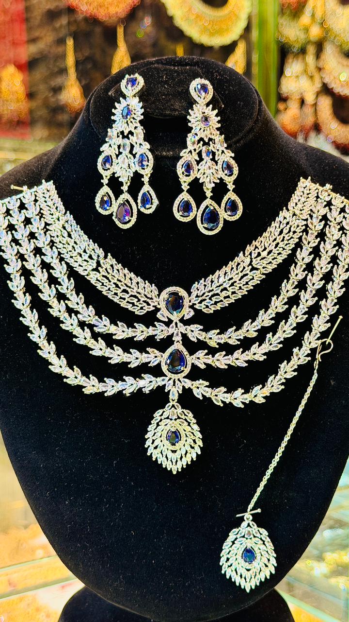 One Carat 4 Layers Necklace Set