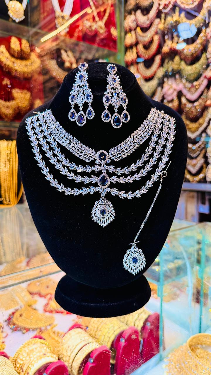 One Carat 4 Layers Necklace Set