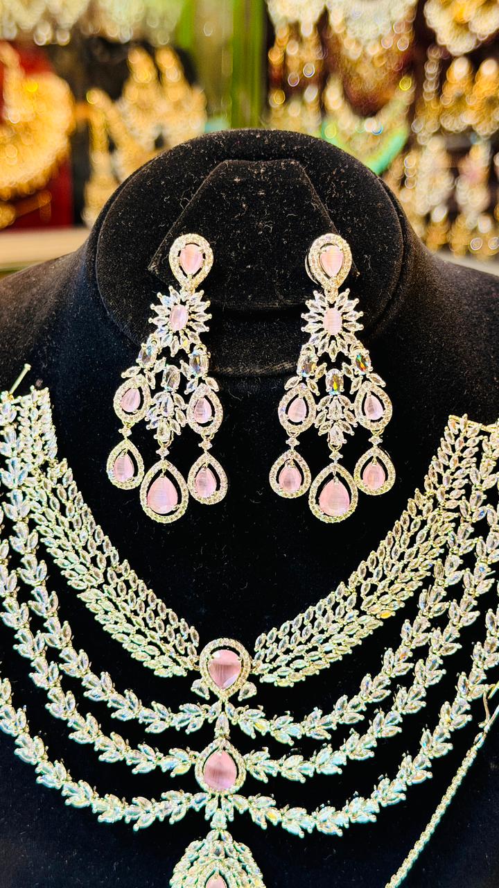 One Carat 4 Layers Necklace Set