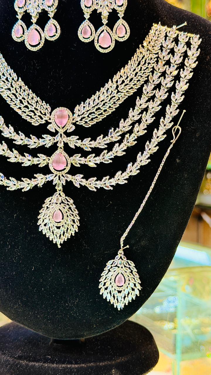 One Carat 4 Layers Necklace Set
