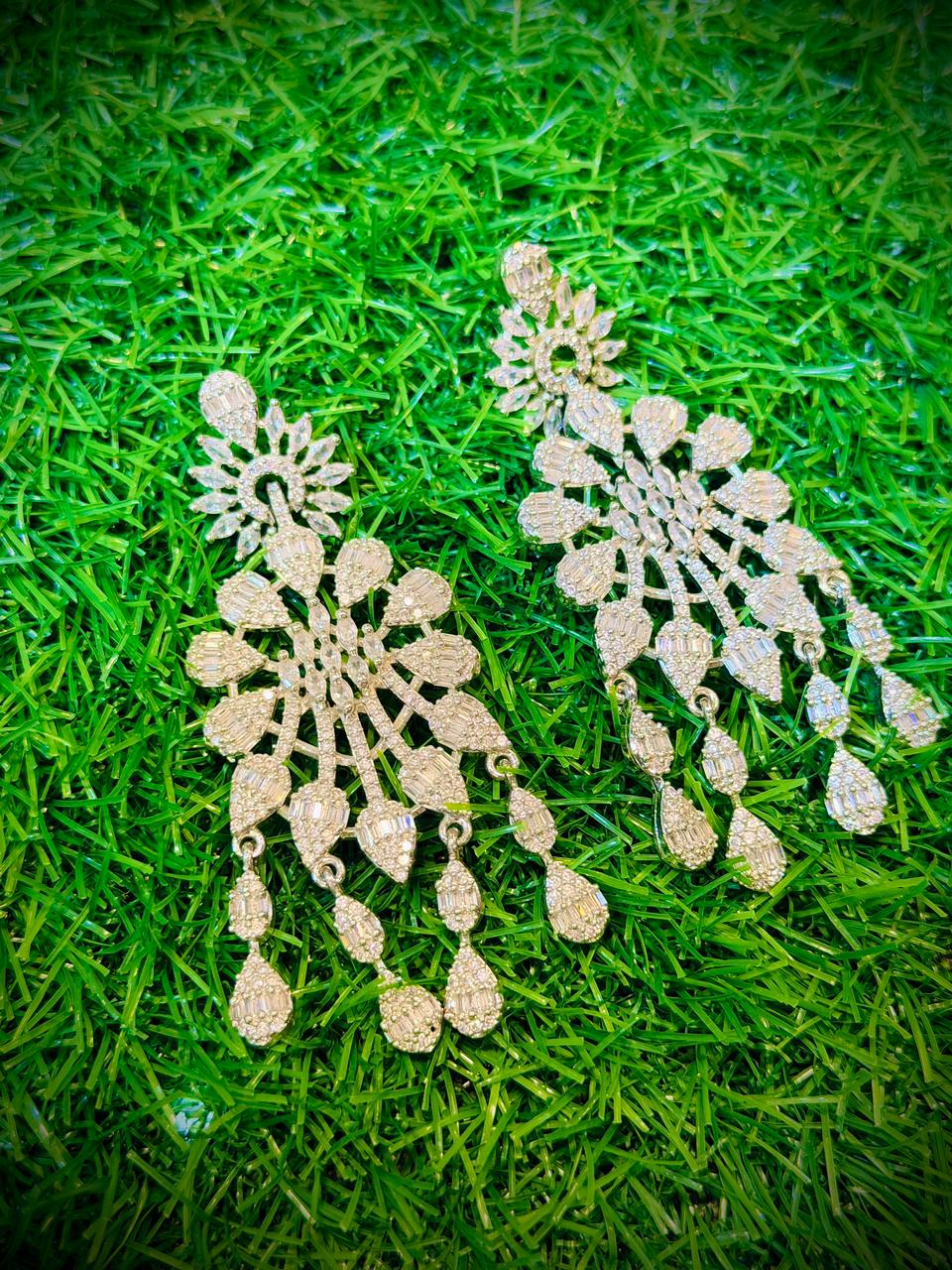 Silver Colour 1Ct Earrings