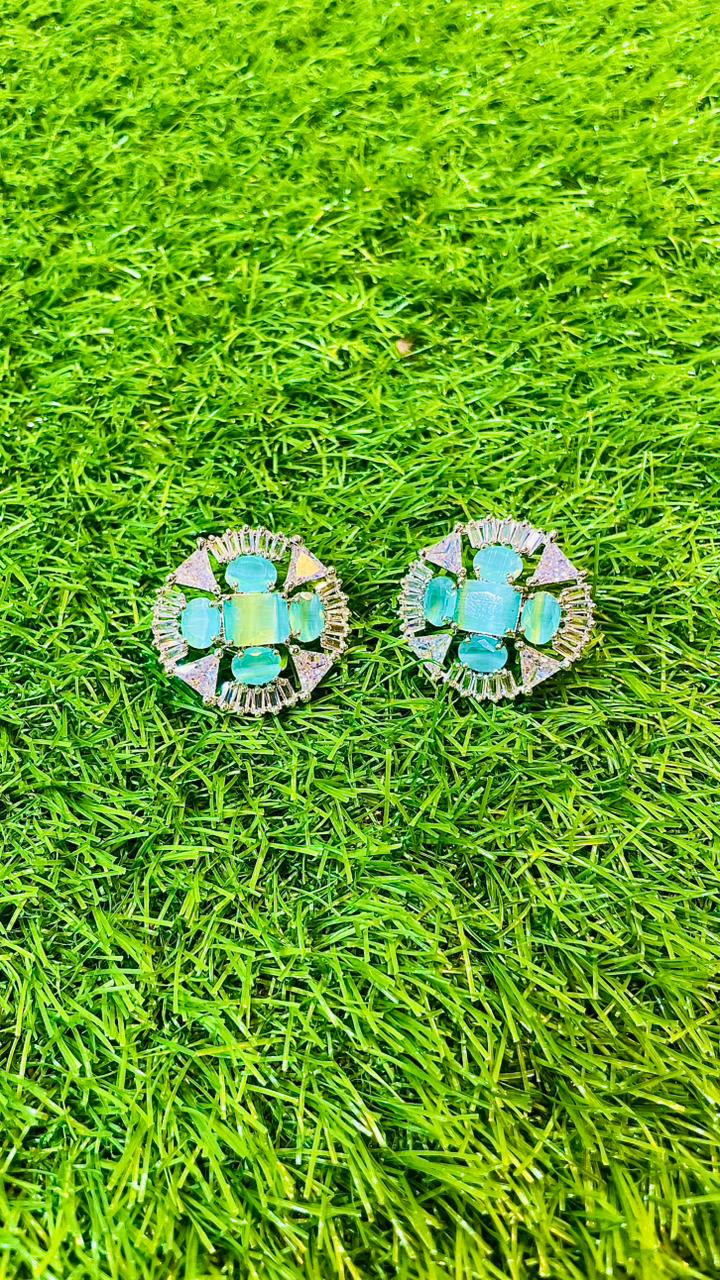 Mint Colour 1Ct Studs