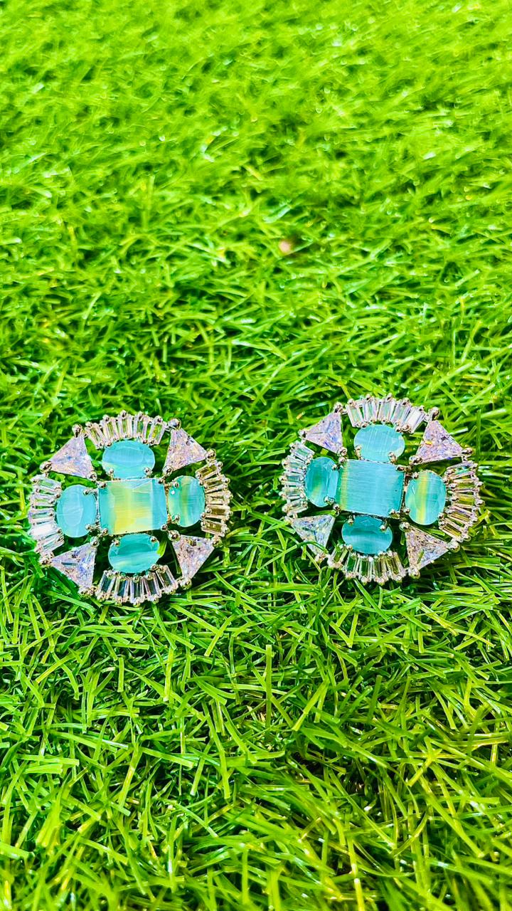 Mint Colour 1Ct Studs