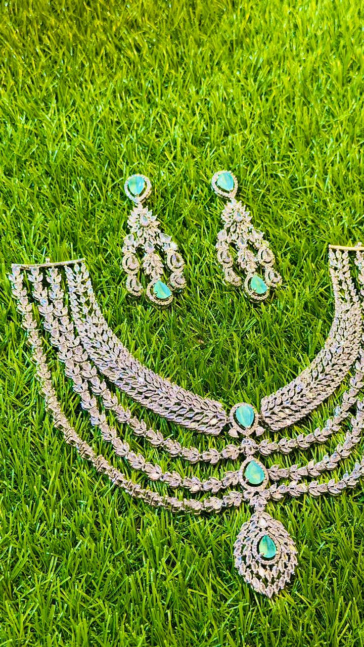 Mint colour 1Ct Bridal Set