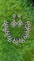 One Carat Necklace Set With Earrings