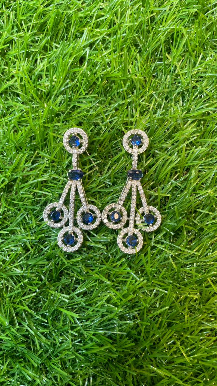One Carat Necklace Set With Earrings