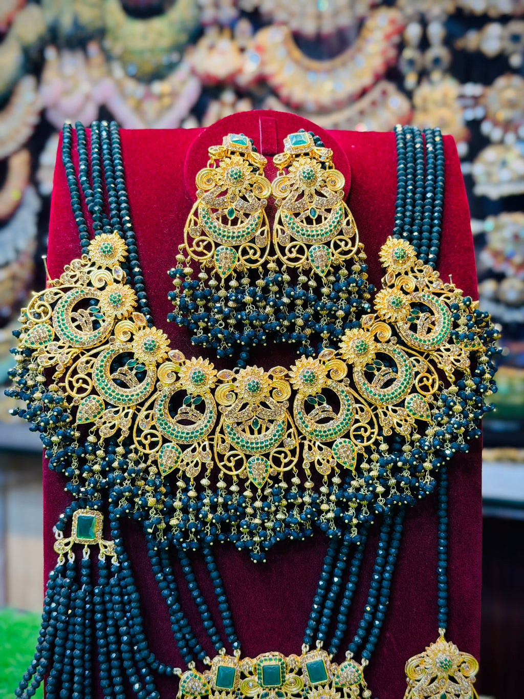 Green Colour Bridal Set