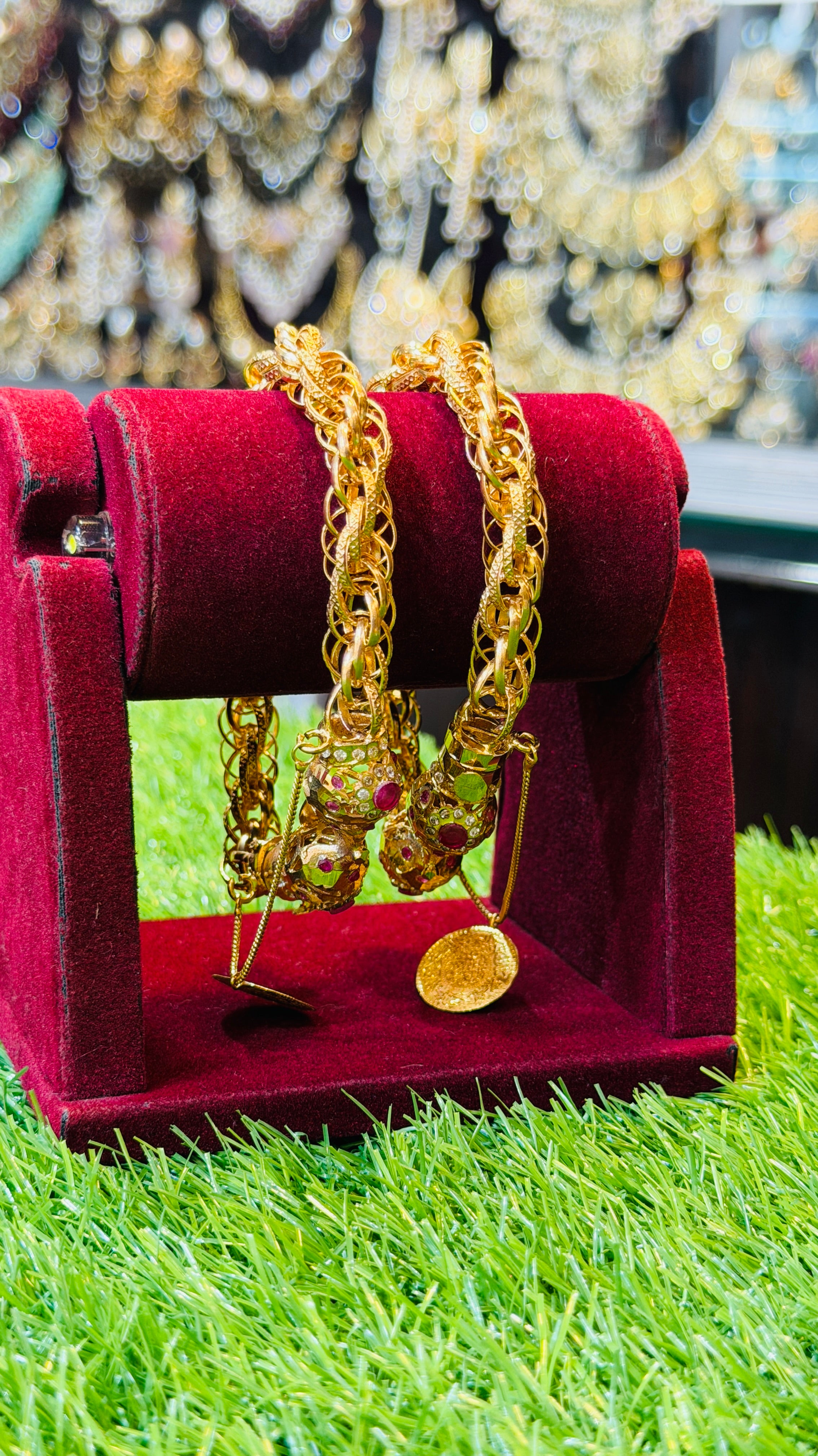 Gold Plated Karha Design