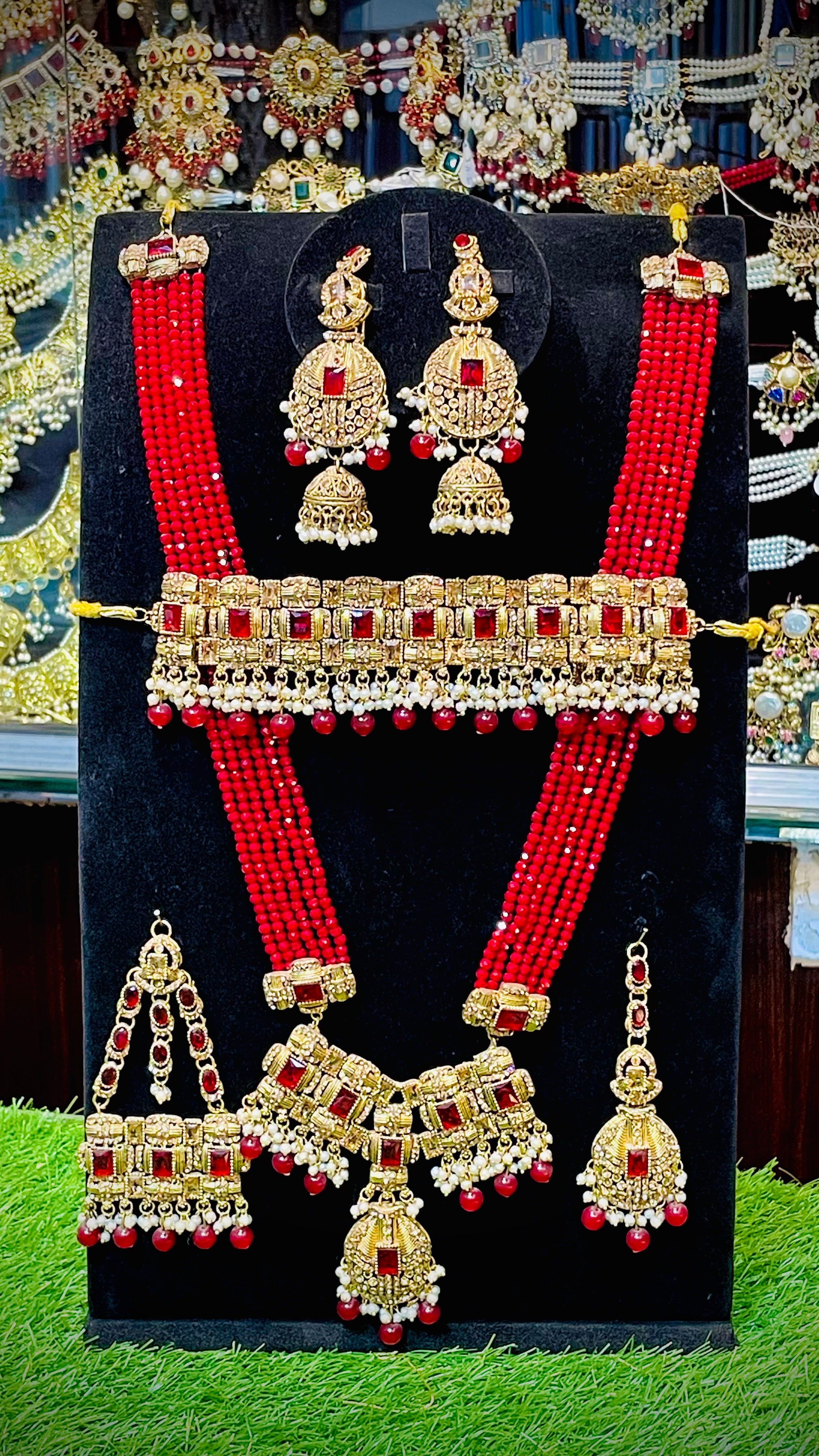 Red Colour Bridal Set