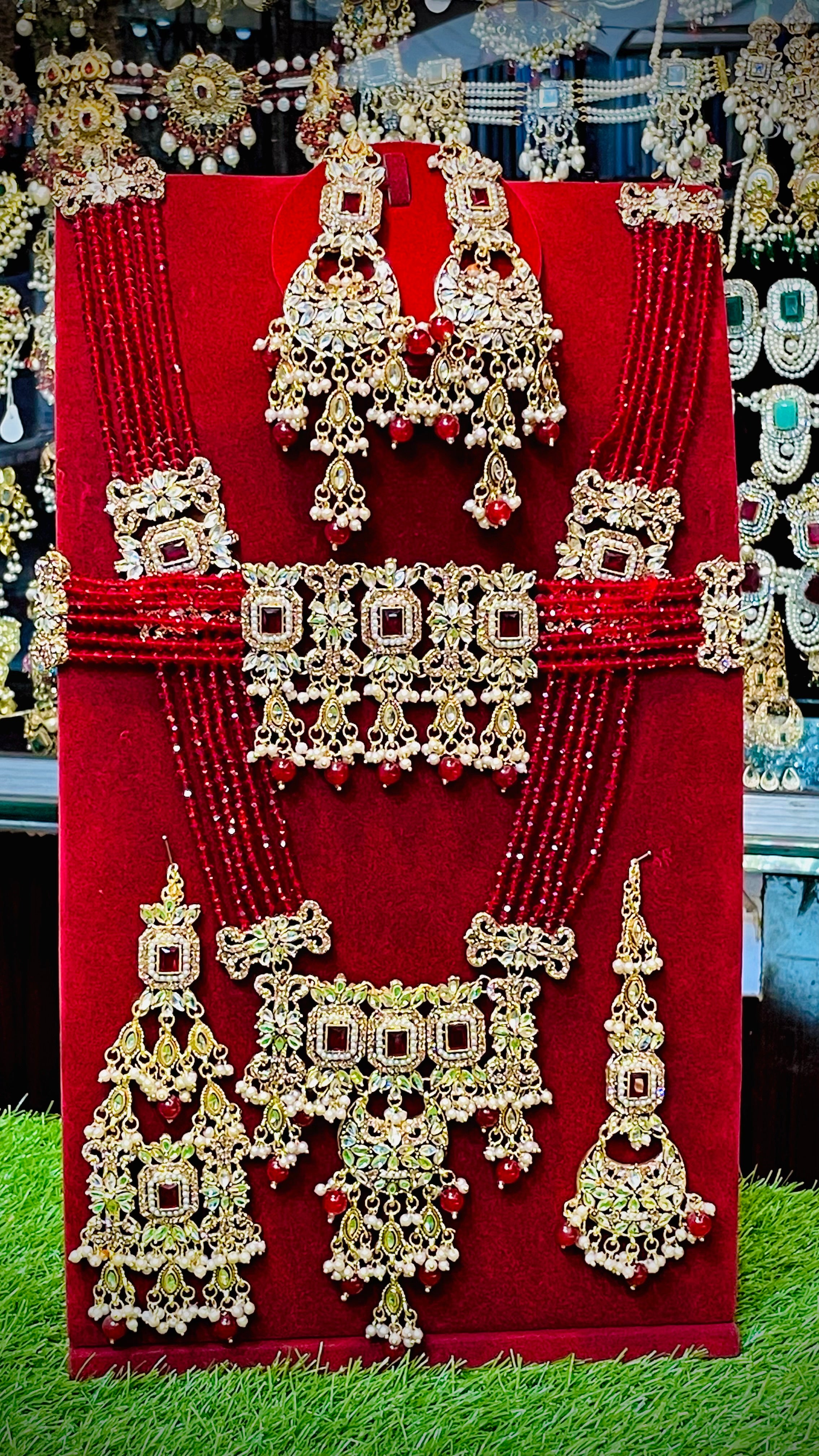 Red Colour Bridal Set