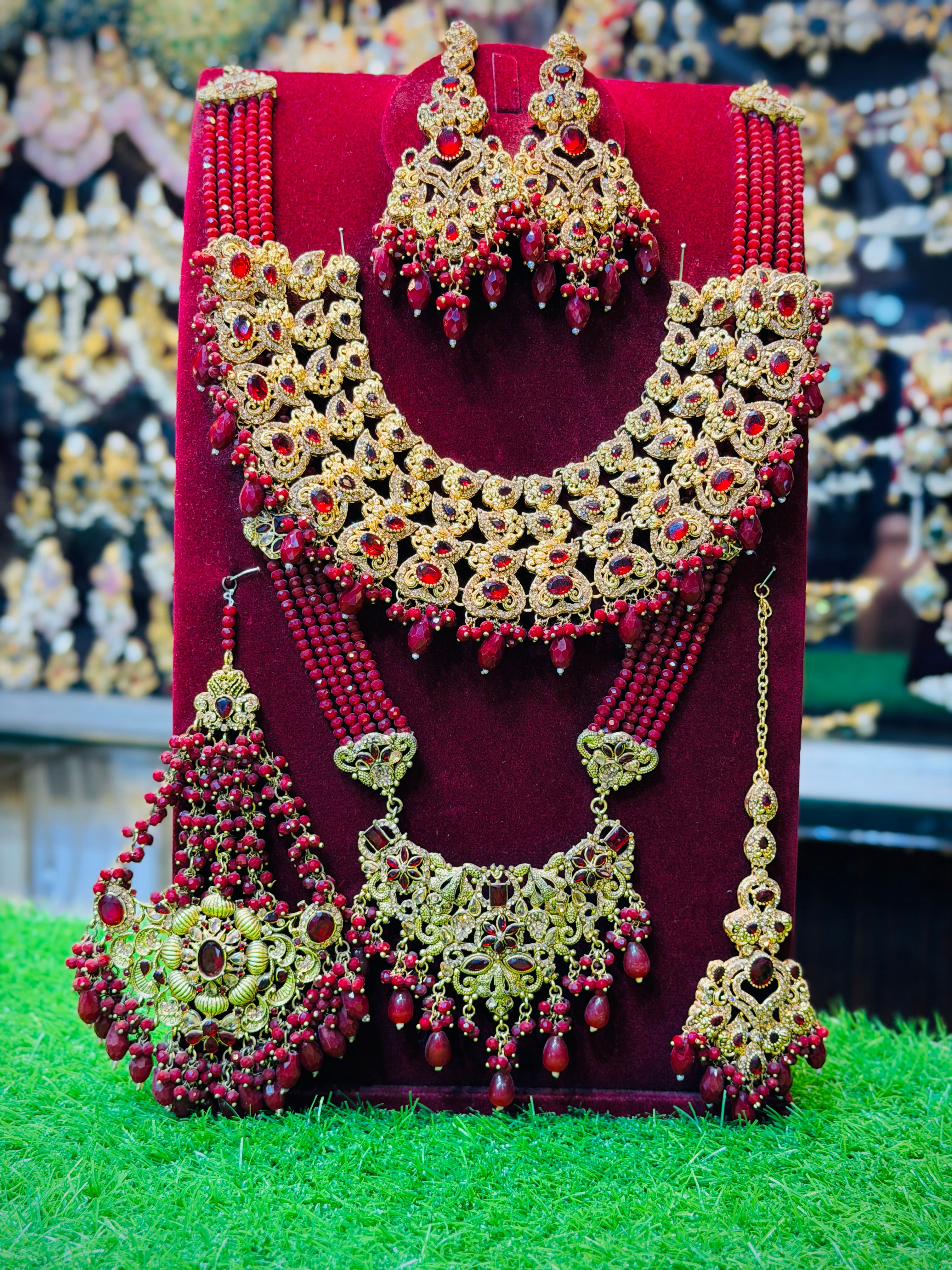 Red Colour Bridal Set
