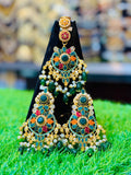 Malti Colour Earrings and Tika Set