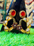 Red & White Turkish Design Earrings