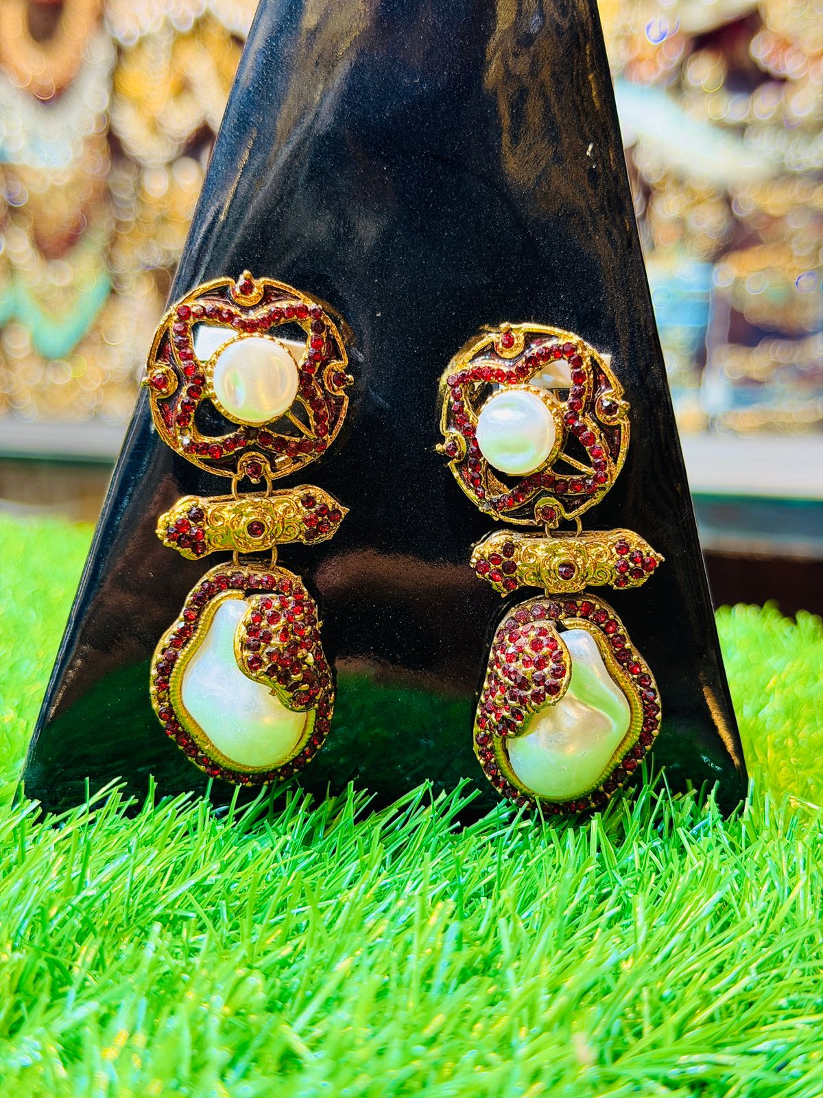 Red Colour Turkish Design Earrings