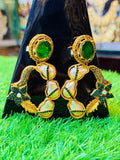 Green Colour Turkish Design Earrings