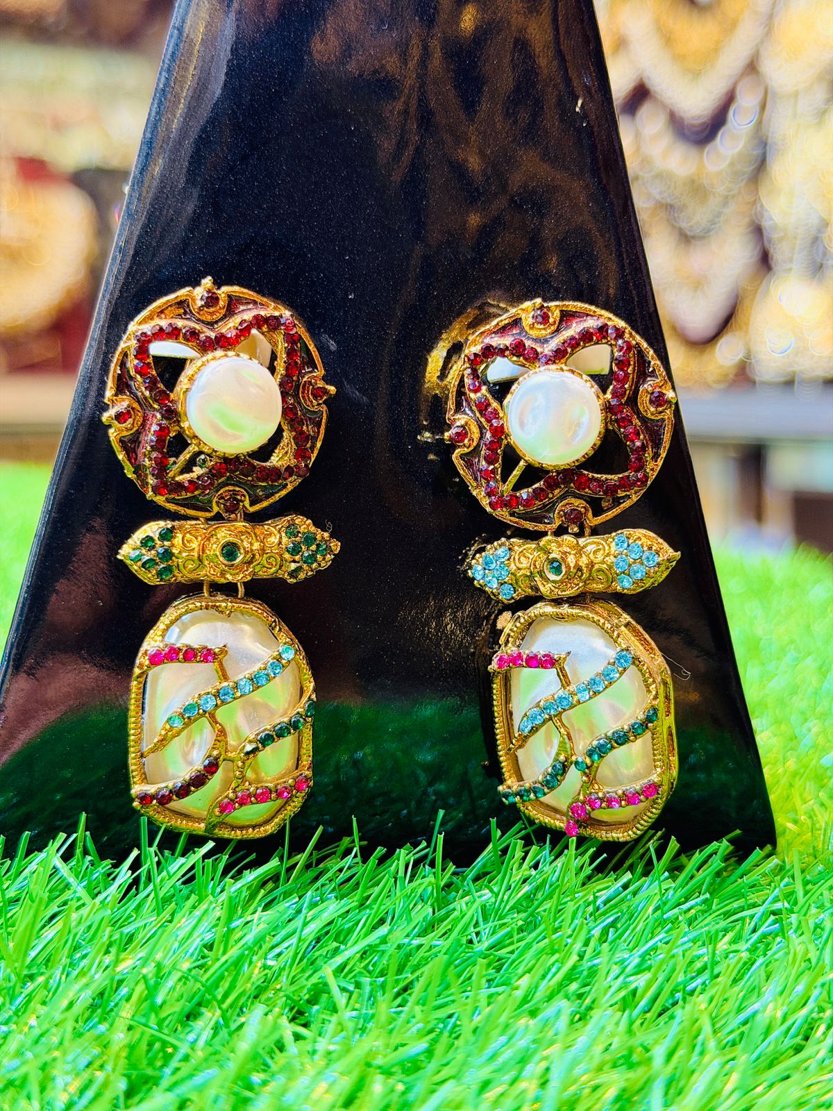 Malti Colour Colour Turkish Design Earrings