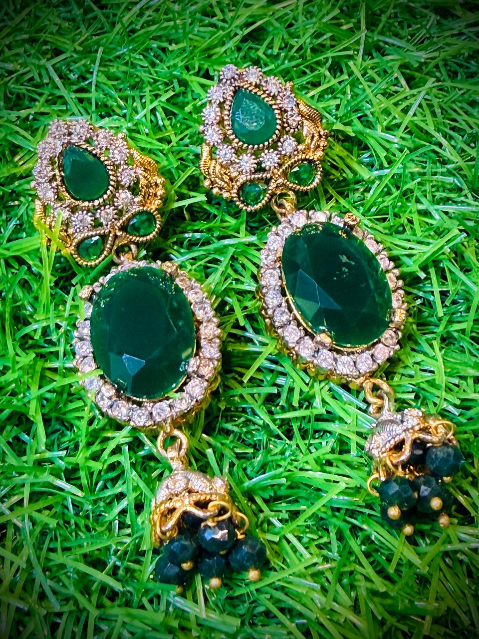 Gold Plated Earrings with Colour Options