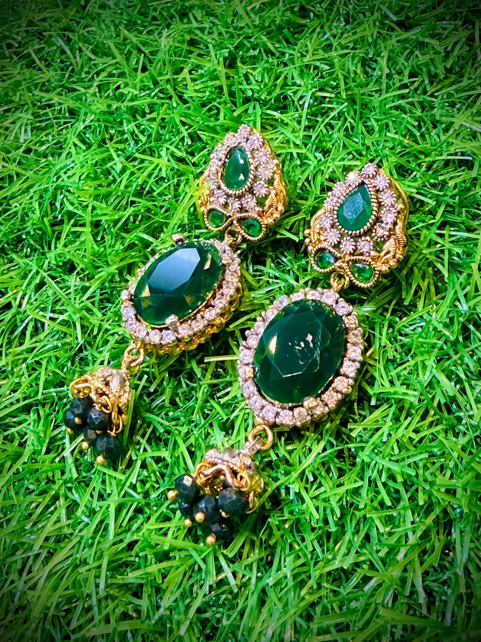 Gold Plated Earrings with Colour Options